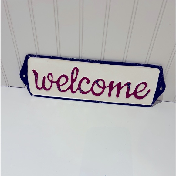 Rustic Metal Welcome Sign - Picture 1 of 1